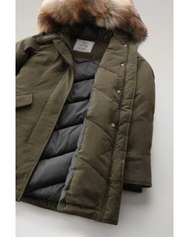 WOOLRICH PARKA LUXURY ARCTIC DE MUJER VERDE OSCURO DARK GREEN