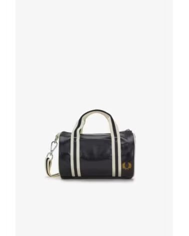 BORSA FRED PERRY CLASSIC MINI BARREL BAG NERA BLACK