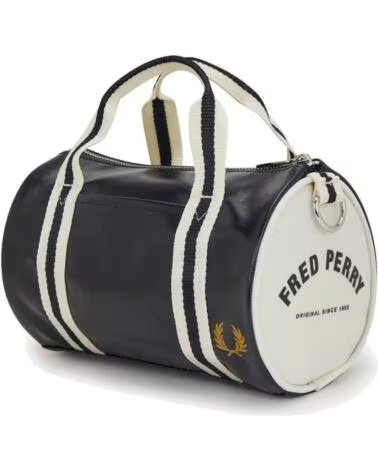 BORSA FRED PERRY CLASSIC MINI BARREL BAG NERA BLACK