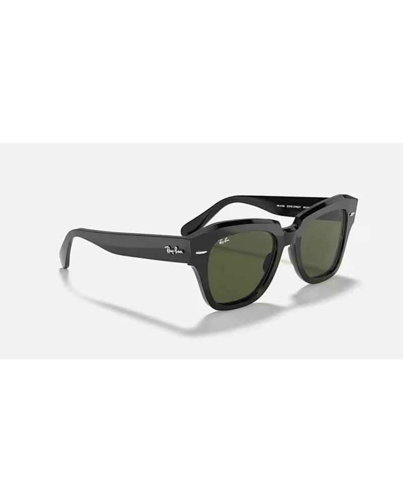 RAY-BAN WAYFARER STATE STREET RB2186 901-31 LUNETTES DE SOLEIL POLIE BLACK