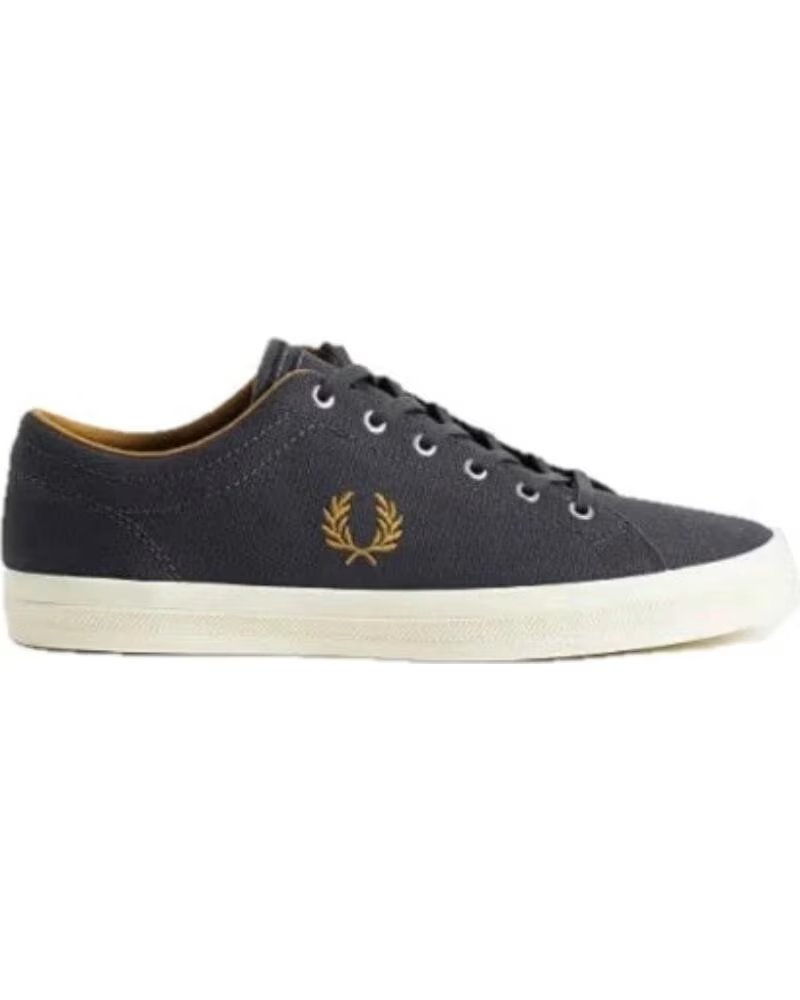 FRED PERRY BASELINE CANVAS B2349 297 ANCHOR GREY SNEAKER