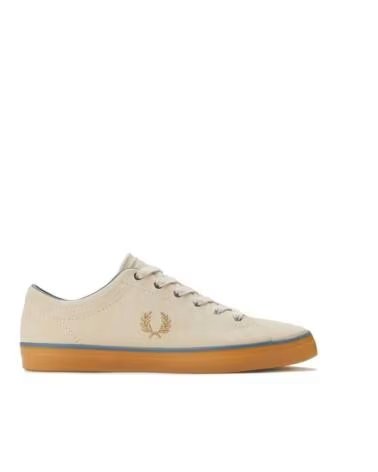 FRED PERRY BASELINE CANVAS B2349 303 SNOW WHITE BEIGE