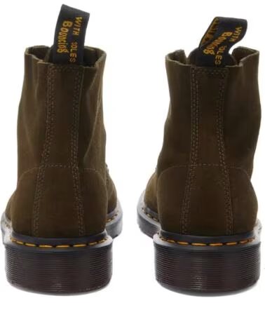 DR MARTENS BOTTES 101 UB REPELLO CALF SUEDE OLIVE