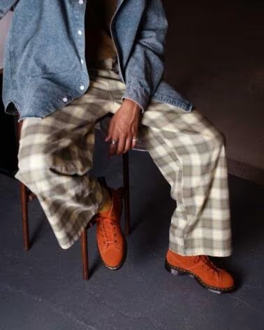DR MARTENS CHURCH SUEDE MONKEY BOOTS RUST TAN BROWN