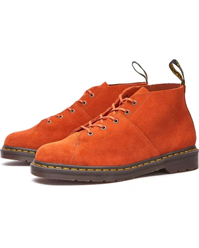 DR MARTENS CHURCH SUEDE MONKEY BOOTS RUST TAN BROWN