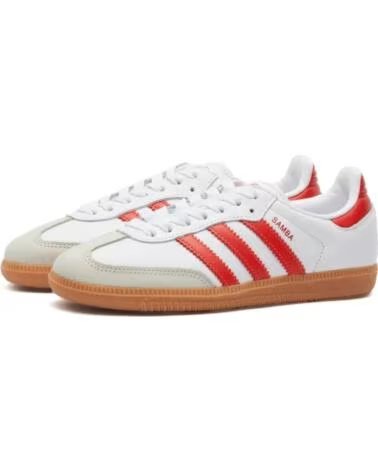 ADIDAS SAMBA OG IF6513 BLANC SOLAR RED WHITE