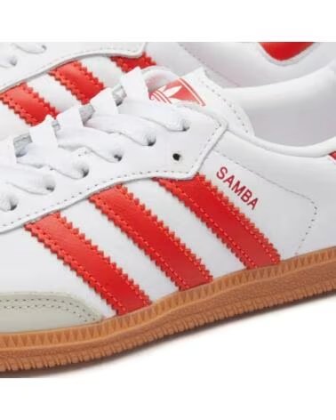ADIDAS SAMBA OG IF6513 BLANC SOLAR RED WHITE