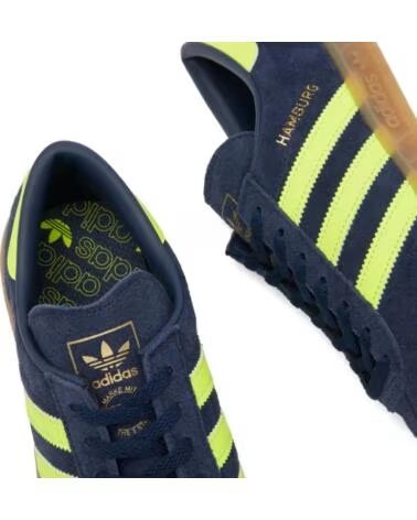 ADIDAS HAMBURG JS0678 SNEAKER CASUAL NIGHT INDIGO SOLAR YELLOW GOLD METALLIC NAVY