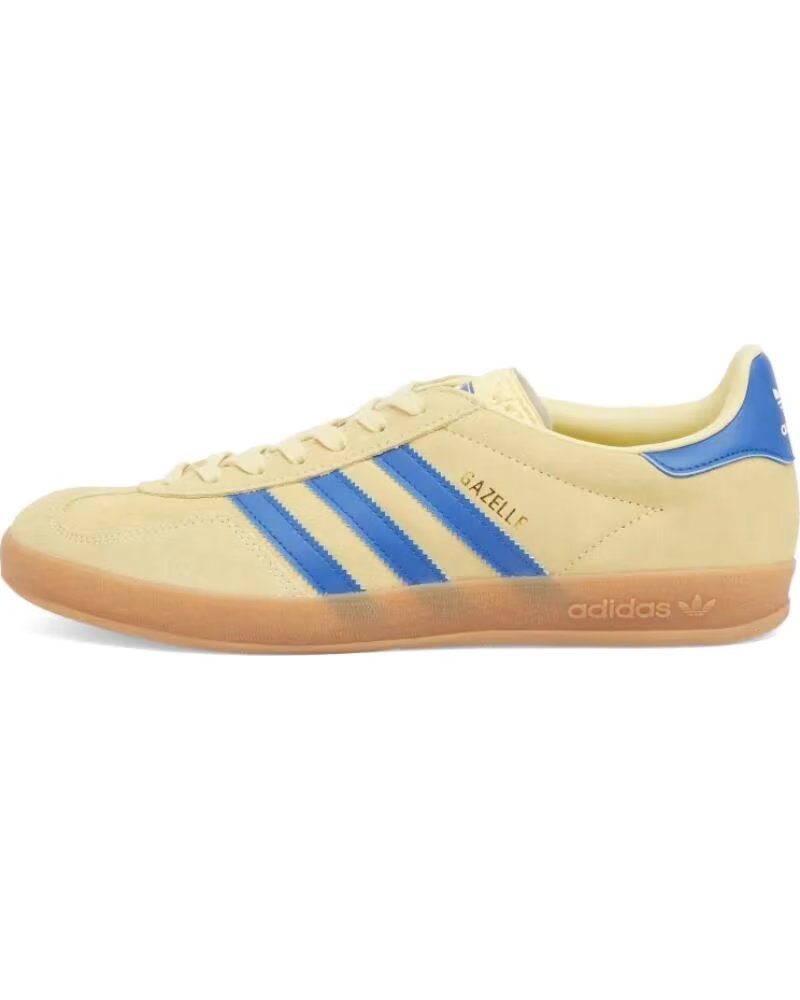 ADIDAS GAZELLE INDOOR JH5406 ZAPATILLAS POWDER YELLOW ROYAL BLUE CLOUD WHITE 44