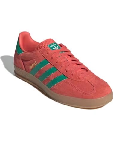 ADIDAS GAZELLE INDOOR JH5407 PRELOVED SCARLET COURT GREEN CLOUD WHITE 46 RED