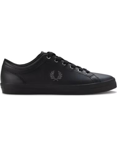 BASKETS FRED PERRY BASELINE LEATHER B1306 NOIR BLACK