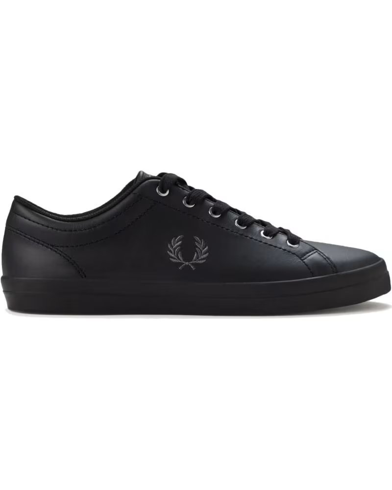 BASKETS FRED PERRY BASELINE LEATHER B1306 NOIR BLACK
