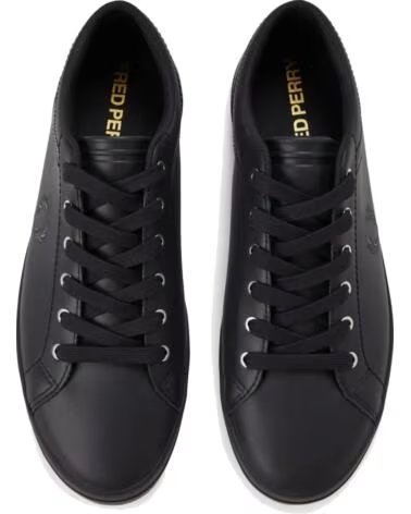 BASKETS FRED PERRY BASELINE LEATHER B1306 NOIR BLACK