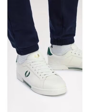 FRED PERRY B722 LEATHER B6311 PORCELAIN LEDER SNEAKER WHITE