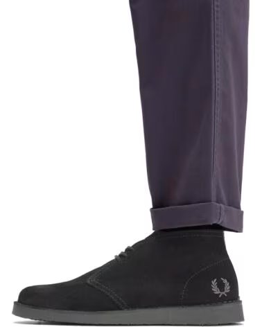 BOTTINES FRED PERRY HAWLEY SUEDE B9352 BLACK