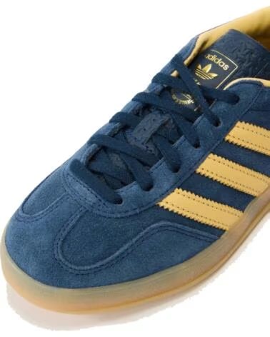 ADIDAS GAZELLE INDOOR FEMME IH6798 NIGHT INDIGO ORANGE TINT GUM 40 2/3 NAVY