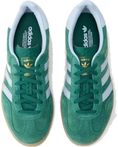 ADIDAS GAZELLE INDOOR DONNA IH6799 COLLEGIATE GREEN CRYSTAL SKY GUM LIGHT