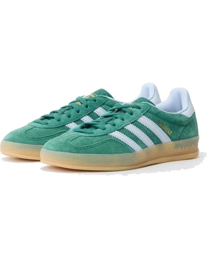 ADIDAS GAZELLE INDOOR DONNA IH6799 COLLEGIATE GREEN CRYSTAL SKY GUM LIGHT