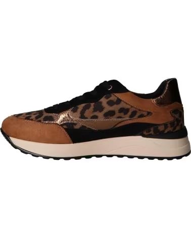 SNEAKERS EXE 161-62EX13 TESSUTO STAMPA ANIMALIER TEXTIL CAMEL BLACK