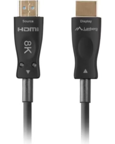 LANBERG Cable hdmi aoc v2 1 m - m optico activo 8k 60hz 30m negro