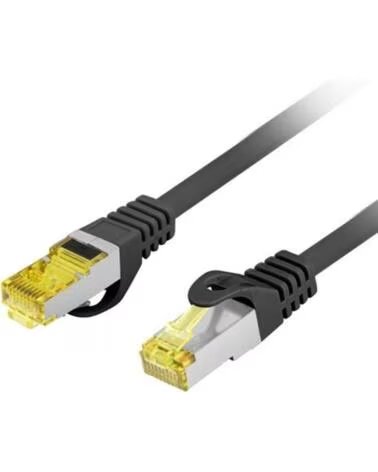 LANBERG Cable red latiguillo cat 6a s - ftp lszh cu 1m negro fluke passed