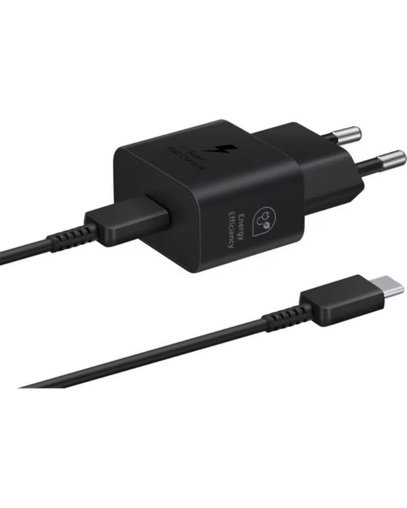 SAMSUNG Cargador ep - t2510xbegeu usb tipo c negro 25w cable incluido