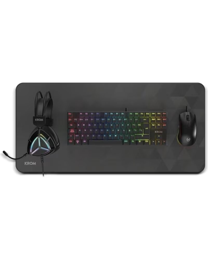 KROM Kit gaming klass 4 en 1 negro