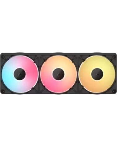 CORSAIR Ventilador caja icue link rx360 ii unified frame rgb 3x 120mm negro