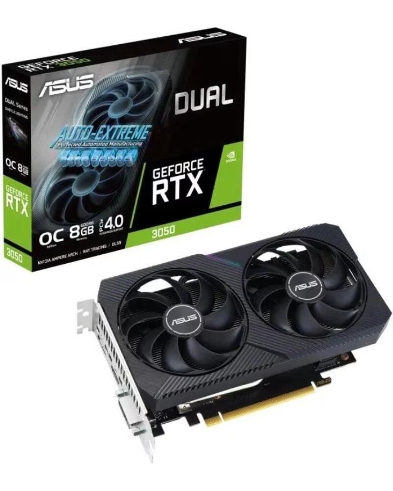 ASUS Tarjeta Grafica Dual GeForce RTX 3050 V2 OC- 8GB GDDR6