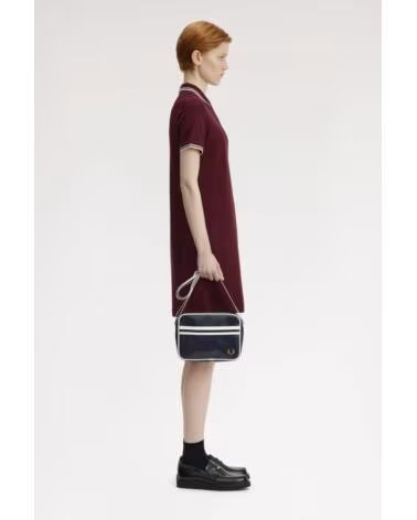 BOLSO BANDOLERA MINI CLÁSICO FRED PERRY AZUL MARINO