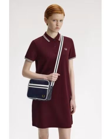 BOLSO BANDOLERA MINI CLÁSICO FRED PERRY AZUL MARINO