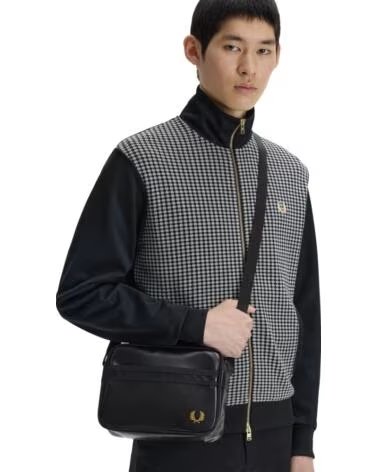 FRED PERRY TONAL CLASSIC MINI UMHÄNGETASCHE SCHWARZ