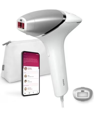 PHILIPS Depiladora de Luz pulsada Lumea IPL Serie 8000 Prestige- con Cable- Incluye 3 Accesorios
