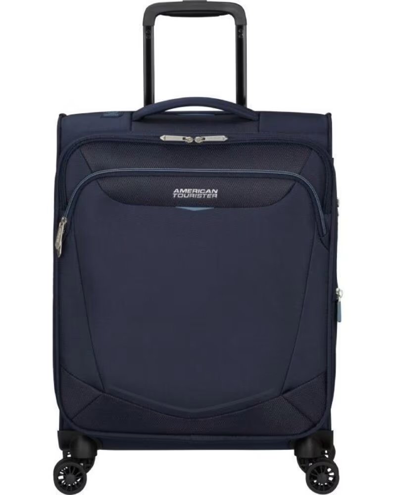 AMERICAN TOURISTER Maleta de Cabina SummerRide Spinner 55cm- 55x40x23cm- 4 Ruedas- Azul Marino