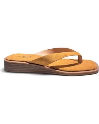 TIMBOS Sandalia esclava plana mujer camel 133507 MARRóN