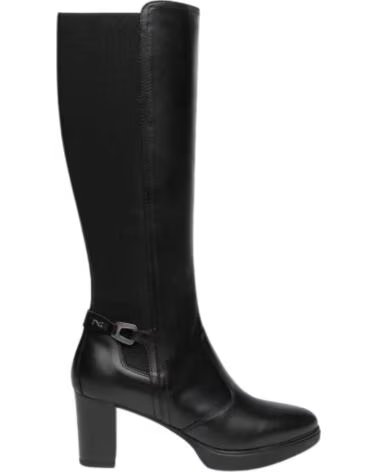 NERO GIARDINI BOTA ALTA TRAVILLA TACÓN 6 CM NEGRO