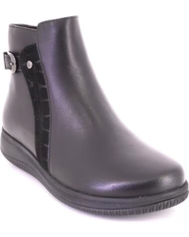 TREINTAS 4608 BOTINES DE MUJER EN PIEL NEGRO