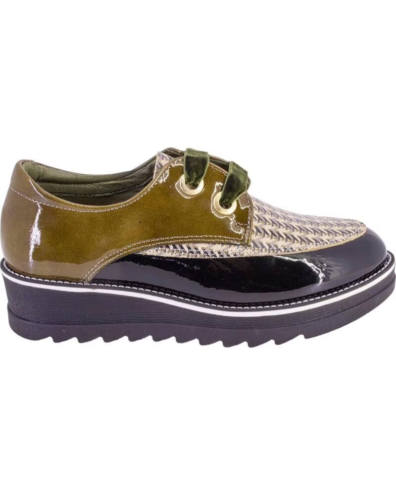 NIVAL PILAR005 ZAPATOS CON CORDONES DE MUJER NEGRO