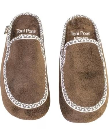 TONI PONS NATAN-VR PANTOUFLES D´INTÉRIEUR POUR HOMME MARRON