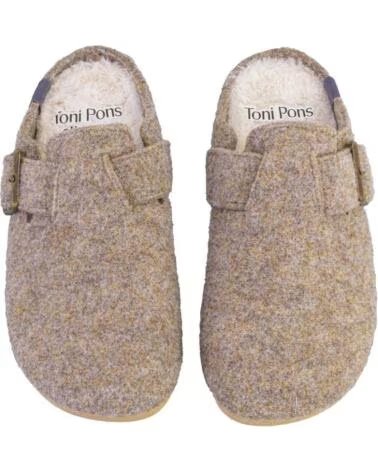 TONI PONS MIMA-FP ZAPATILLAS DE CASA DE MUJER TAUPE