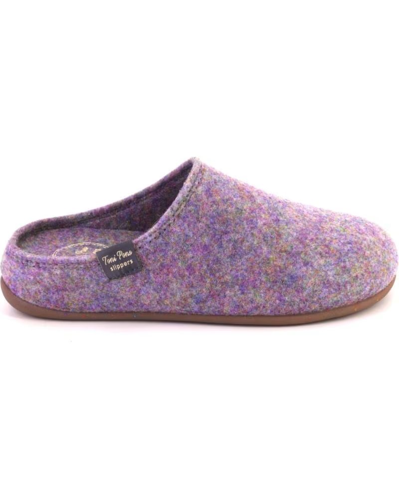 TONI PONS MONA-FR ZAPATILLAS DE CASA DE MUJER MALVA