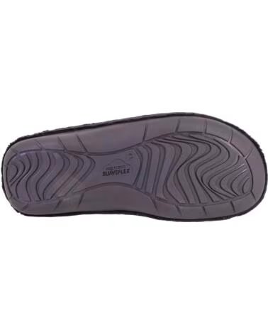 SUAVEFLEX 200-425 CHAUSSONS D´INTÉRIEUR POUR HOMME NOIR NEGRO