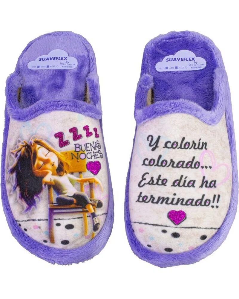 SUAVEFLEX 200-387 ZAPATILLAS DE CASA DE MUJER AZUL CELESTE