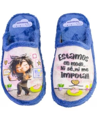 SUAVEFLEX 200-388 CHAUSSONS D´INTÉRIEUR POUR FEMME AZUL