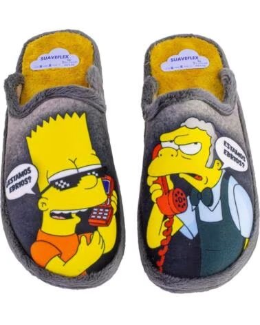 SUAVEFLEX 200-294 CHAUSSONS D´INTÉRIEUR POUR HOMME GRIS