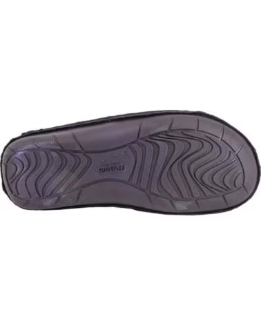 SUAVEFLEX 200-256 CHINELOS DE CASA PARA HOMEM PRETO NEGRO