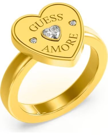 ANILLO DE MUJER GUESS JUBR05059JWYG56 AMORE DORADO