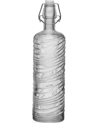 VERSA BOTELLA DE COCINA DE VIDRIO CON CIERRE HERMÉTICO MULTICOLOR