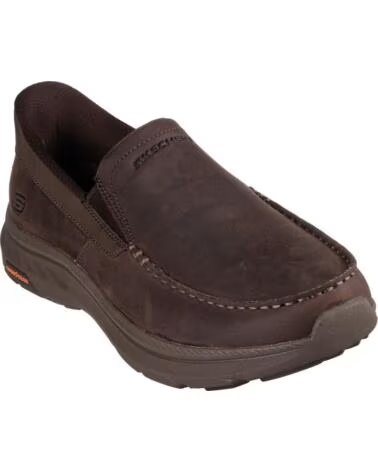 SKECHERS POLLARD OSGOOD CHAUSSURES EN CUIR MARRON