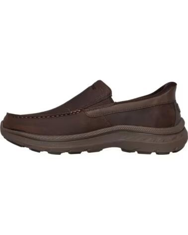 SKECHERS POLLARD OSGOOD CHAUSSURES EN CUIR MARRON